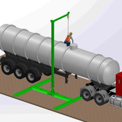 Counterweight & Freestanding Single Anchor - Mast/Jib