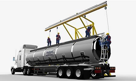 Counterweight Horizontal Lifeline