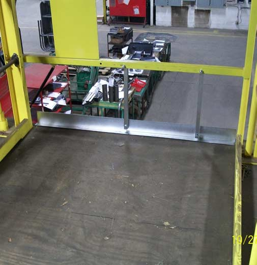 Mini Dual Mezzanine Safety Gate - Toeboard