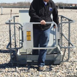 Roof Hatch Fixed Guardrail System