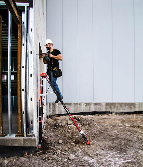 Adaptive Step Ladder with Workstation (Fiberglass)