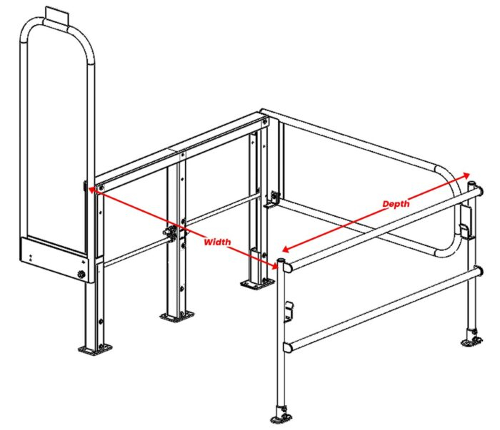 Mini Dual Mezzanine Safety Gate