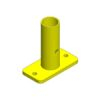 Finishing Kit โ Single Top Floor Mount - Safety Yellow