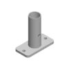 Finishing Kit โ Single Top Floor Mount - Galvanized