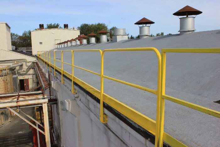 Fixed Mounted Guardrails with Brackets