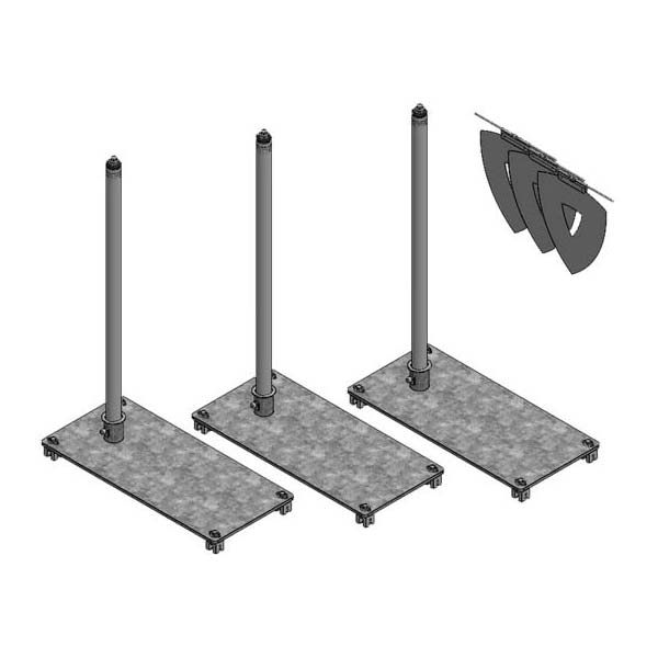 Fixed Roof Warning Lines - Standing Seam Kit