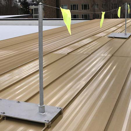 Fixed Roof Warning Lines - Standing Seam Kit