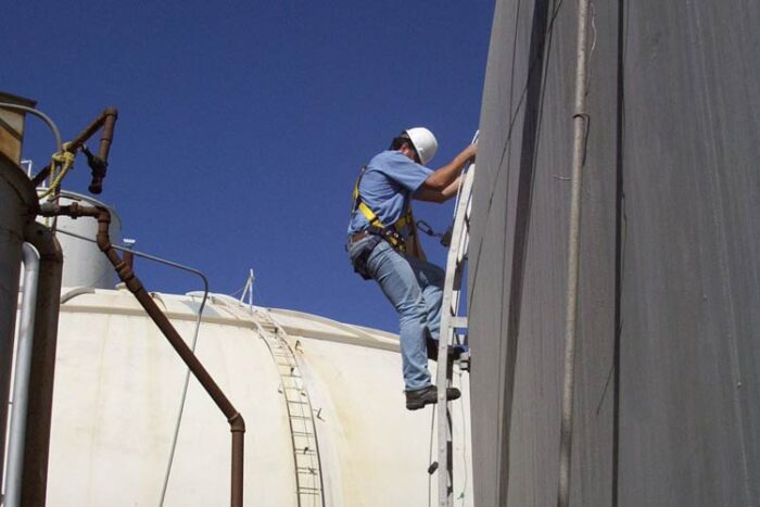 Ladder Cable Fall Arrest for Roof Hatch Ladder