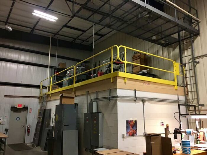 Fixed Mounted Guardrails with Toeboards