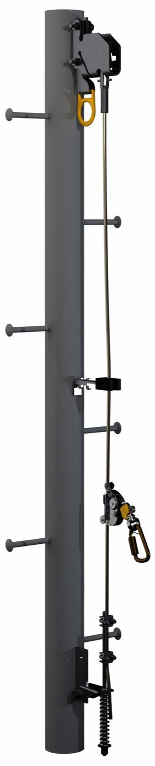 Steel Pole/Monopole Ladder Cable System