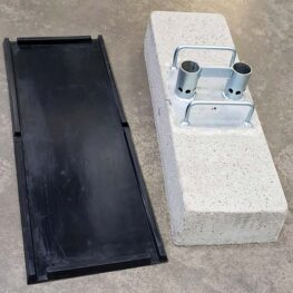 Steel Non-penetrating Guardrails - Concrete Base Plate