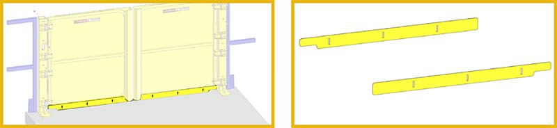 Pallet Self-Closing Safety Gate - Toeboards