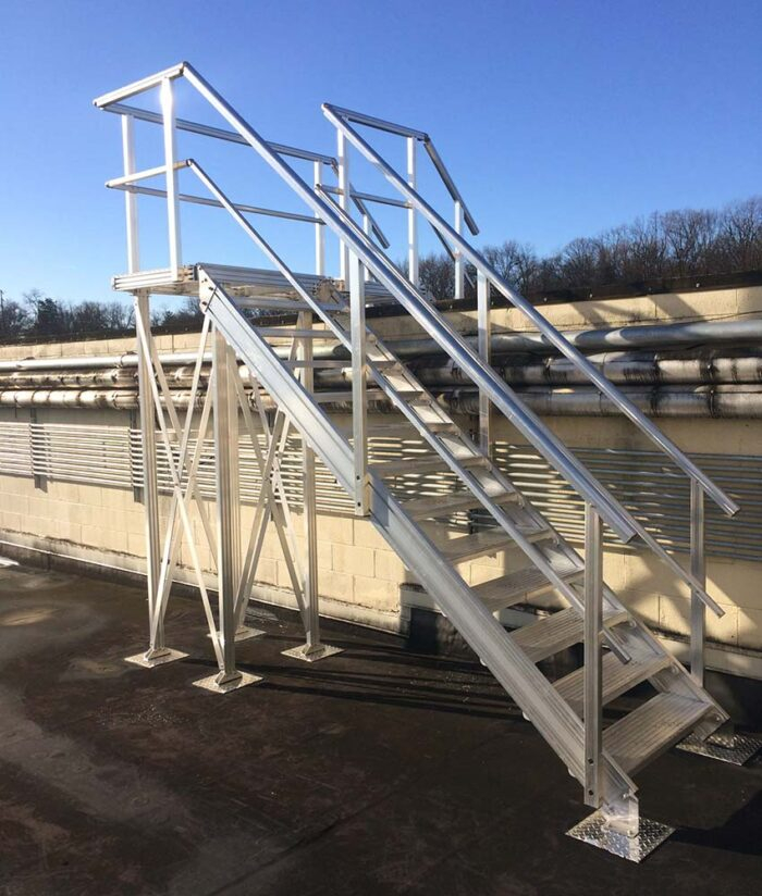 Aluminum Modular Access Stairs