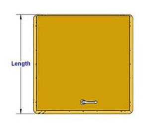 Roof Non-penetrating Hatch Guardrail - Measurements