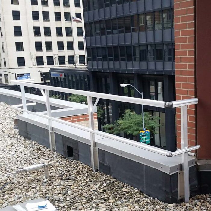 Aluminum Fixed Side Mounted Guardrails