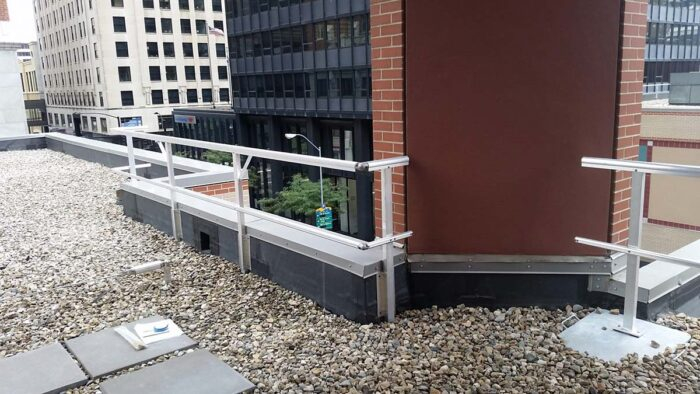 Aluminum Fixed Side Mounted Guardrails