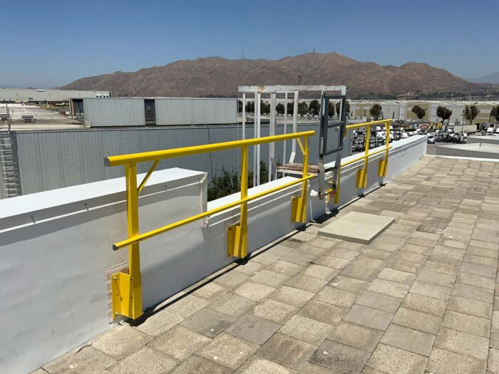 Aluminum Fixed Side Mounted Guardrails