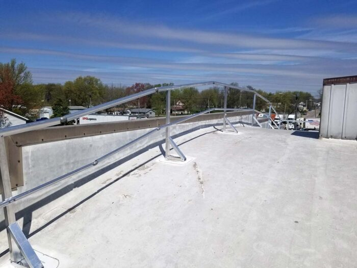 Aluminum Fixed Top Mounted Guardrails