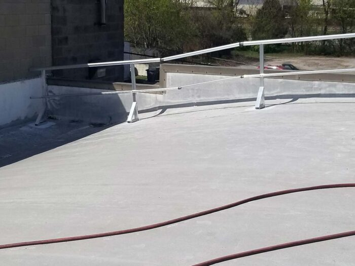 Aluminum Fixed Top Mounted Guardrails