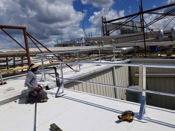 Aluminum Fixed Top Mounted Guardrails