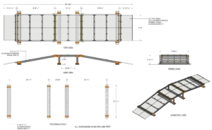 Crossover Walkway Ramp with Handrails - KBR1200.12