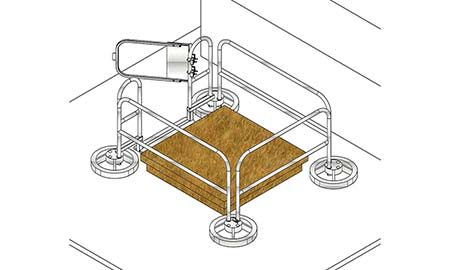 Roof Non-penetrating Hatch Guardrail