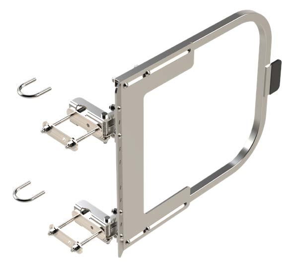 Single Self-Closing Safety Gate - Stainless Steel