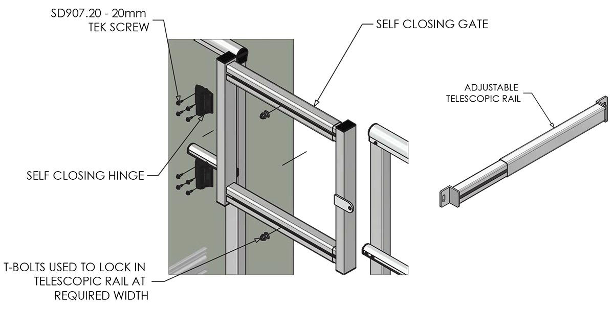 Self-closing Safety Gate – Adjustable