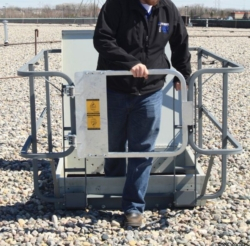 Roof Hatch Fixed Guardrail System