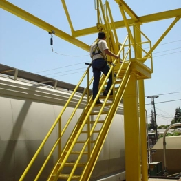 Single Hatch Access Platform with Gangway