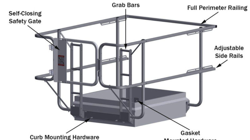 Roof Hatch Fixed Guardrail - Components