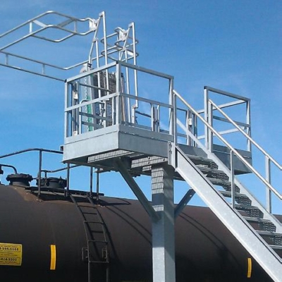 Single Hatch Access Platform with Gangway