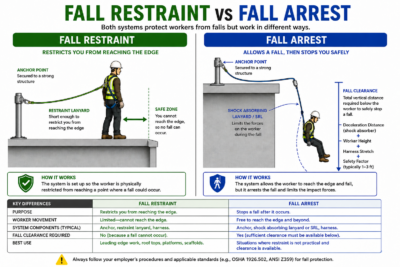 Fall Arrest versus Fall Restraint
