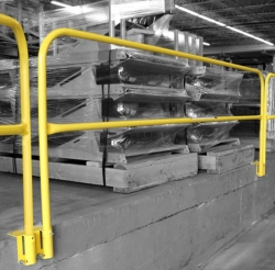 Fixed Mounted Guardrails with Bracket Mounts