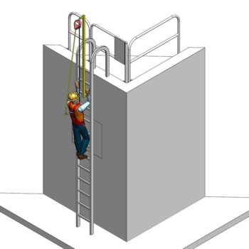 Fixed Ladder SRL Fall Arrest Anchor