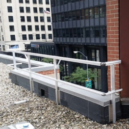 Aluminum Fixed Side Mounted Guardrails