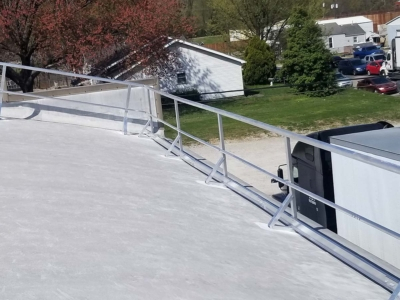 Aluminum Fixed Top Mounted Guardrails