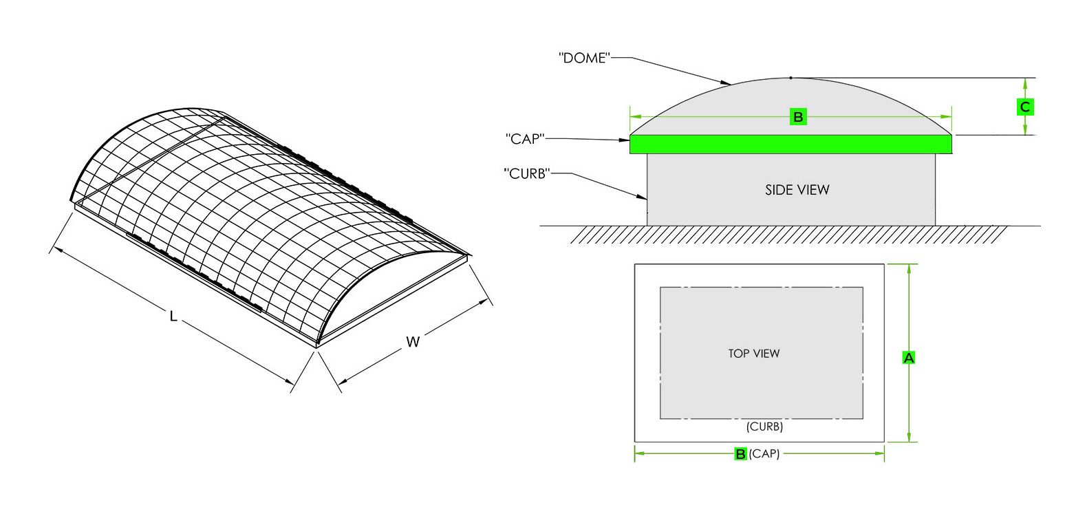 Fixed Roof Dome Skylight Screens - Measuring a Skylight