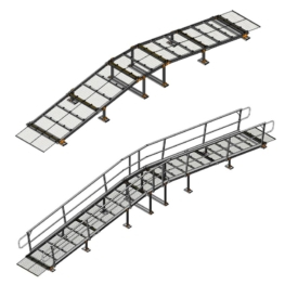 Crossover Walkway Ramp with Handrails