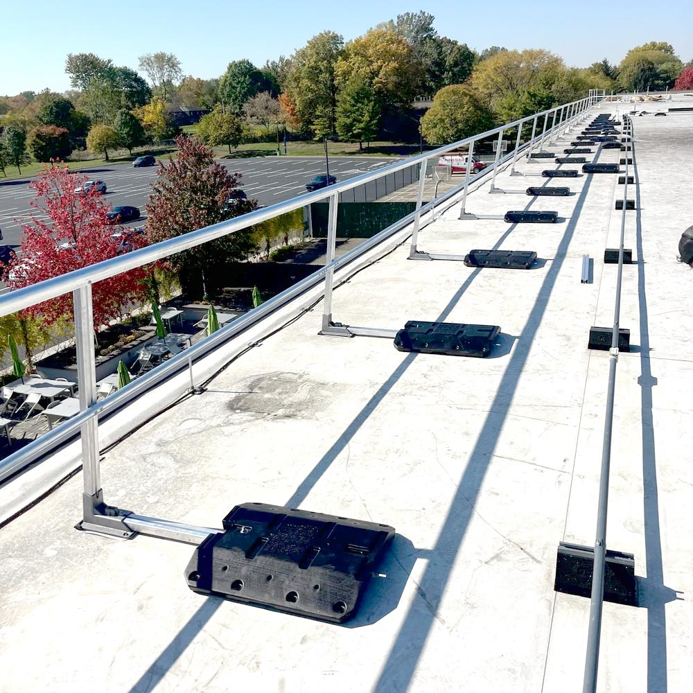 Aluminum Non-penetrating Weighted Base Guardrails