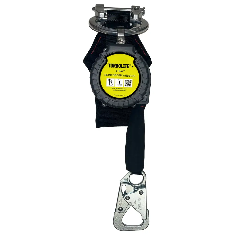 Miller TurboLite+ T-Bak, Single-leg Self-Retracting Lifelines (Class 1)