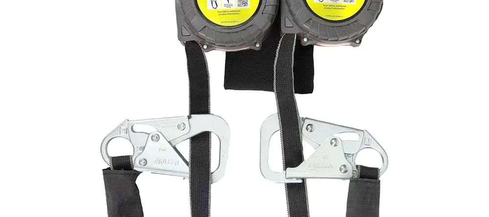 Miller TurboLite+ T-Bak, Twin-leg Self-Retracting Lifelines (Class 1)