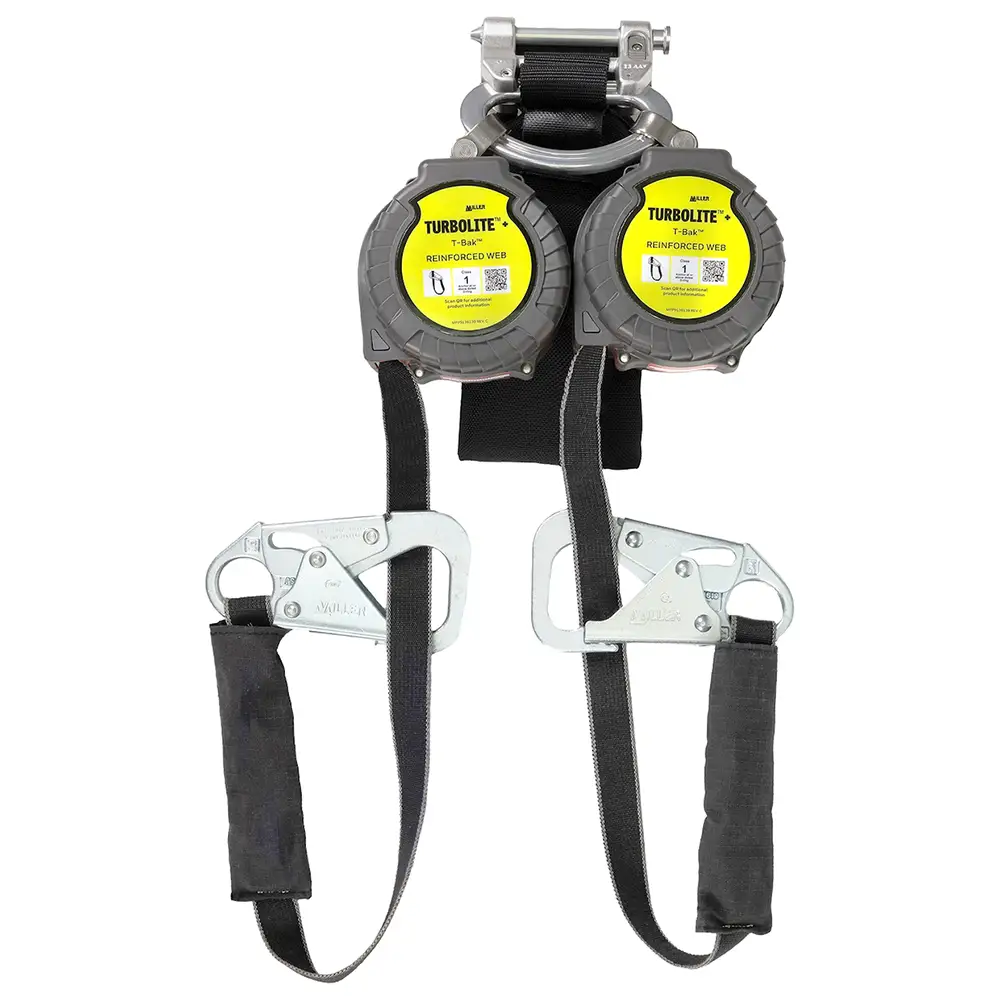 Miller TurboLite+ T-Bak, Twin-leg Self-Retracting Lifelines (Class 1)