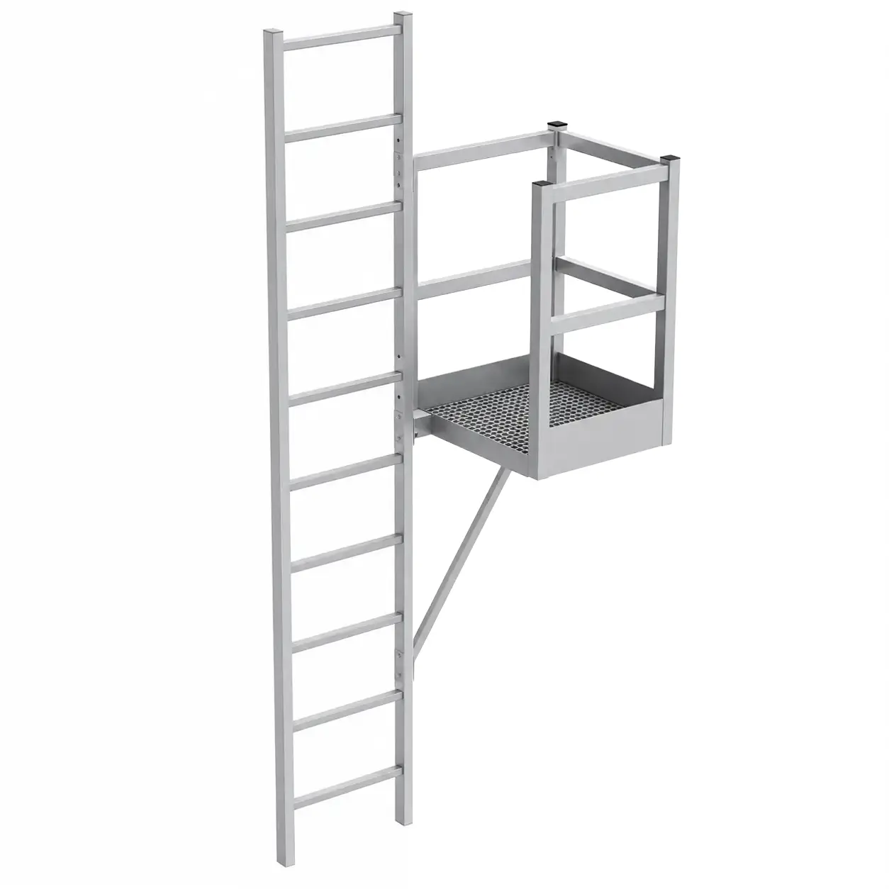 Fixed Intermediate Midway Rest Platform