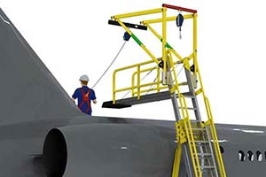 Aircraft Freestanding Anchor & Ladder