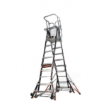 Standard Dual Safety Ladder with Enclosed Work Platform