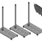 Fixed Roof Warning Lines - Standing Seam Kit