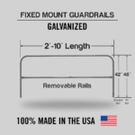 Fixed Mounted Railings - Galvanized