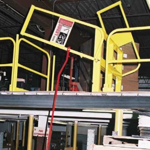Ground Pole -Mini Dual Mezzanine Safety Gate