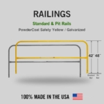 Fixed Mounted Guardrails - Standard & Pit Railings